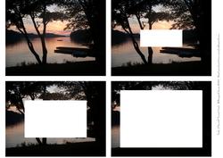 Lake at Sunset Tunnel Card