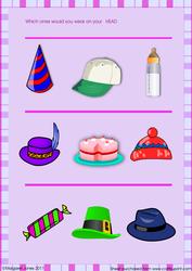 Head - Kindergarten Sheet