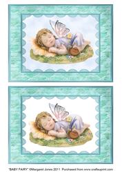 Baby Fairy Quick Card with Extra Layer