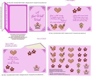 Faux Book Card Kit - Get Well Wish