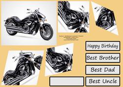 Suzuki Decreasing Diamonds Card, Birthday,father's Day Etc.