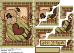 Country Christmas Corner Stacker Puppy 5