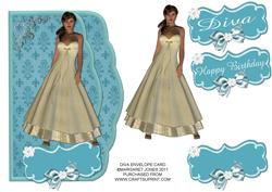 Diva Envelope Card