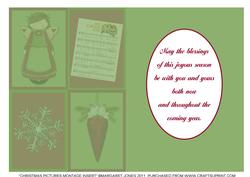 Insert for Christmas Montage Card