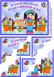 If Friends Were Flowers Corner Stacker