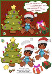 Tangled Lights Card