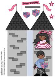 Castle Shaped Card, Happy Birthday, Children