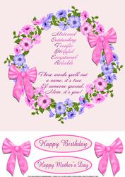 Petunia Wreath (mom) Mother's Day,birthday