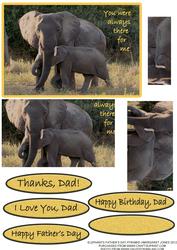 Elephants Father's Day Pyramid