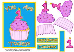 Cupcake Birthday Age 1