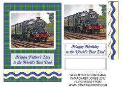Train Father's Day Card