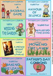 Coupon Book 1 - Father's Day