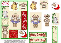 Christmas Patchwork Bears'n'mice (and a Little Kitty)