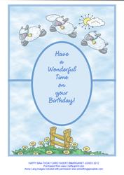 Insert for Happy Baa-thday Age Card