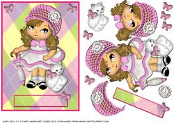 Baby Doll 5 x 7 Card - Any Occasion