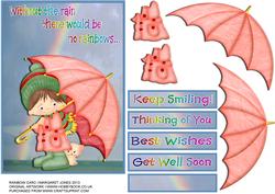 Rainbow Boy Thinking of You Card