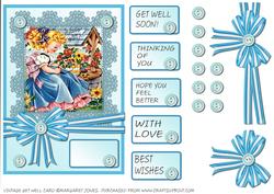 Vintage Wishing You Well Card