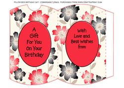 Birthday Gift Pillow Box