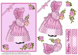 Sunbonnet Girl Birthday or Any Occasion Card