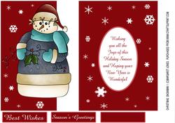 No Insert Needed - Over the Edge Christmas Snowman 1