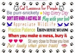 Cat Lessons for People - Text Art