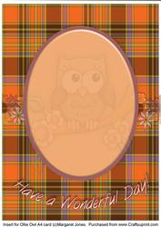 Insert for Ollie Owl A4 Card Cup482219_601