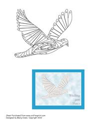 Dove Iris Folding Pattern
