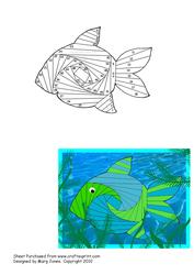 Fish Iris Folding Pattern