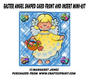 Easter Angel Shaped Card Mini Kit