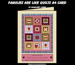 Families Are Like Quilts - A4 Card Mini Kit