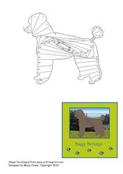 Standard Poodle Iris Folding Pattern