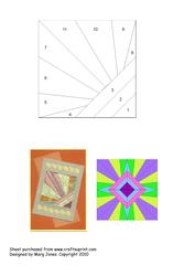 Quilt Square 005 Iris Folding Pattern