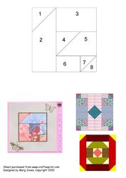 Quilt Square 015 Iris Folding Pattern
