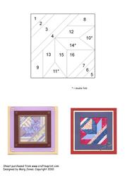 Quilt Square 019 Iris Folding Pattern