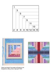 Quilt Square 025 Iris Folding Pattern