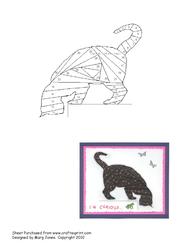 Curious Cat Iris Folding Pattern