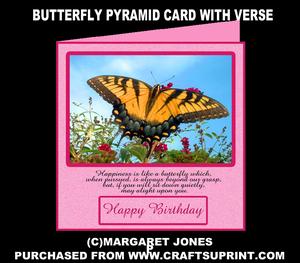 Butterfly Pyramid, Verse, Lots of Tags, Plus Insert