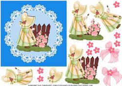 Sunbonnet Sue 6 x 6 Card