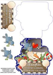 Snowman Shaped Card