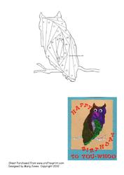 Owl Iris Folding Pattern