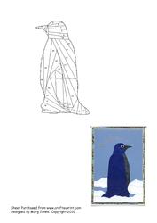 Penguin Iris Folding Pattern