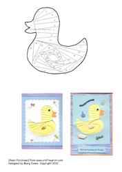 Rubber Duckie Iris Folding Pattern