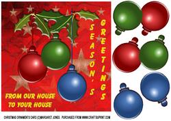 Three Christmas Ornaments