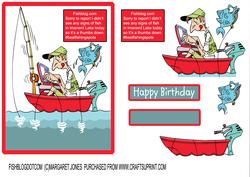 Fish Blog Dot Com 5x7 Card - Funny