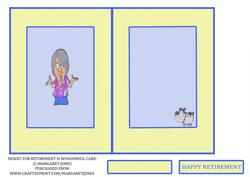 Insert for Retirement is Wonderful Card