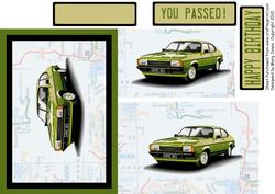 Ford Capri Easy Pyramid Card