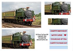 94xx Pannier Tank Engine 9466 Pyramid Card