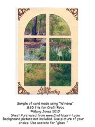 Window Card Template Craft Robo Cutting File