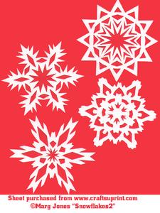Snowflakes2 Cutting Files For Craft Robo & Silhouette