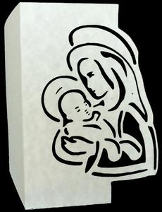 Madonna And Child Cutting File For Silhouette